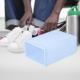 thumbnail image 1 of Uutvmp Shoe Storage Box, Clear Stackable Shoe Boxes, Plastic Shoe Organizer Bins Drawer Type Front Opening Shoe Holder, Containers with Lids Fit for Women Men, 1 Pack, 1 of 7