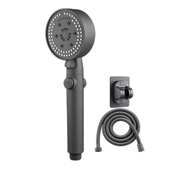 Uutvmp Shower Head with Handheld High Pressure 8 Spray Modes, Body Coverage Powerful Rain Showerhead with 78in Long Hose, Adjustable Holders For Bathroom