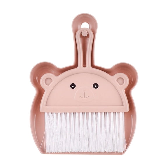 Uutvmp Small Dustpan Broom Set, Mini Dust Pan with Brush Set Hand Dustpan Table Top Brush Cute Table Crumb Sweeper Broom for Home Desktop Sofa Kitchen Keyboard Sweeping Cars Pet Nest