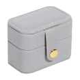 thumbnail image 1 of Uutvmp Small Travel Jewelry Box for Ring Stud Earring,Mini Jewelry Ring Holder for Multiple Rings,Portable Jewelry Storage Organizer Case (Gray), 1 of 6