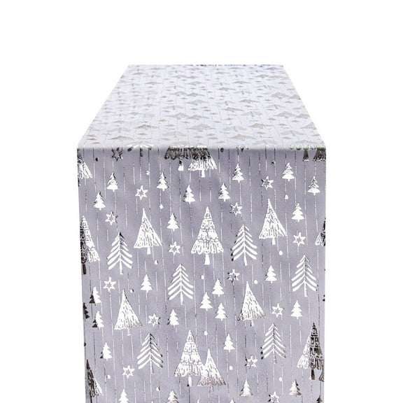 Uutvmp Snowflakes Christmas Table Runner Cloth, Hot Gold Velvet Polyester Cotton Table Flag, New Year Printed, Christmas Holiday Gathering Table Flag, Festive Season Table Decor