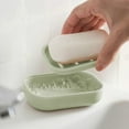 thumbnail image 1 of Uutvmp Soap Dish with Drain Container, Soap Saver Bathroom Shower Soap Holder Case, Soap Container for Bathroom or Kitchen, 1 of 7