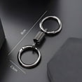 thumbnail image 1 of Uutvmp Spring Double Ring Keychain, Nordic Retro Spring Double Ring Key Chain Detachable Key Clip Alloy Dual Key Ring Holders Spring Shaped Keychain Accessories for Various Keys, 1 of 6