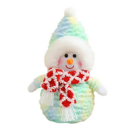Uutvmp Stuffed Snowman, Christmas Snowman Stuffed Plush, 13.8 Inch Christmas Plush Stuffed Cute Soft Snowman Toys for Kids Adults Girls Boys