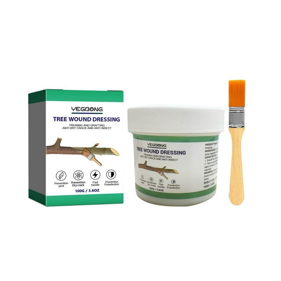 Uutvmp Tree Wound Sealer, Tree Pruning Sealer, Tree Grafting Supplies, Tree Wound Sealer Healing Paste, Bonsai Cut Paste, Pruning Sealer and Tree Wound Dressing for Trees, Shrubs, Roses