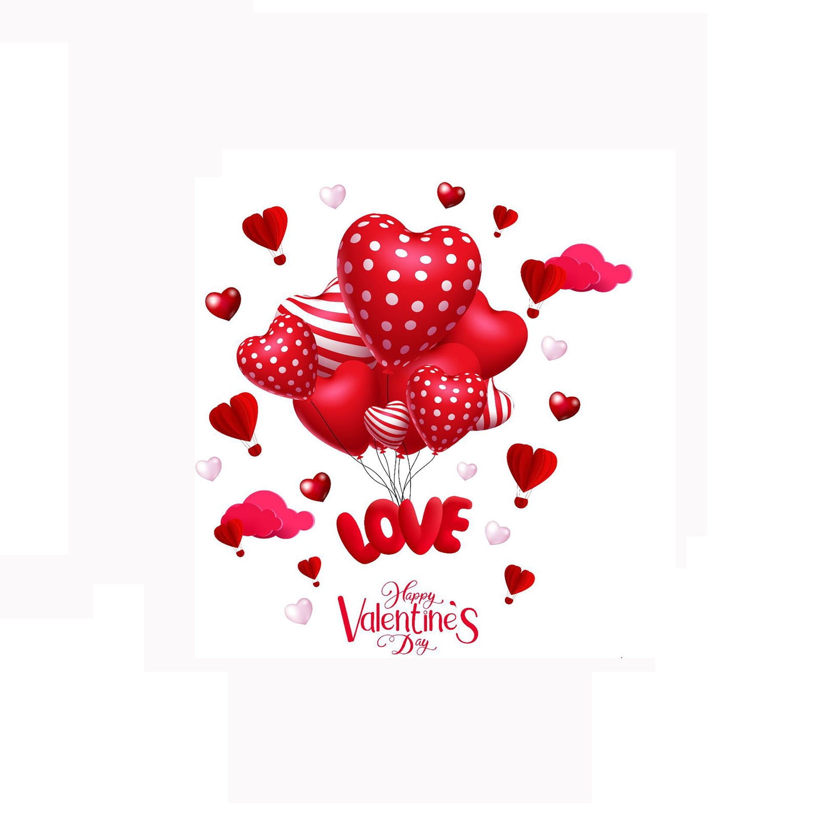 Noveread Galentine's Day Deko-Set – 83 Herz-Ausschnitte & 100 Klebepunkte, Für Pinnwand & Party