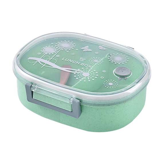 Uutvmp Wheats Straw Layer Lunch Box, Mobile Phone Holders Lunch Box, Student Office Worker Lunch Box Microwaveable Lunch Box