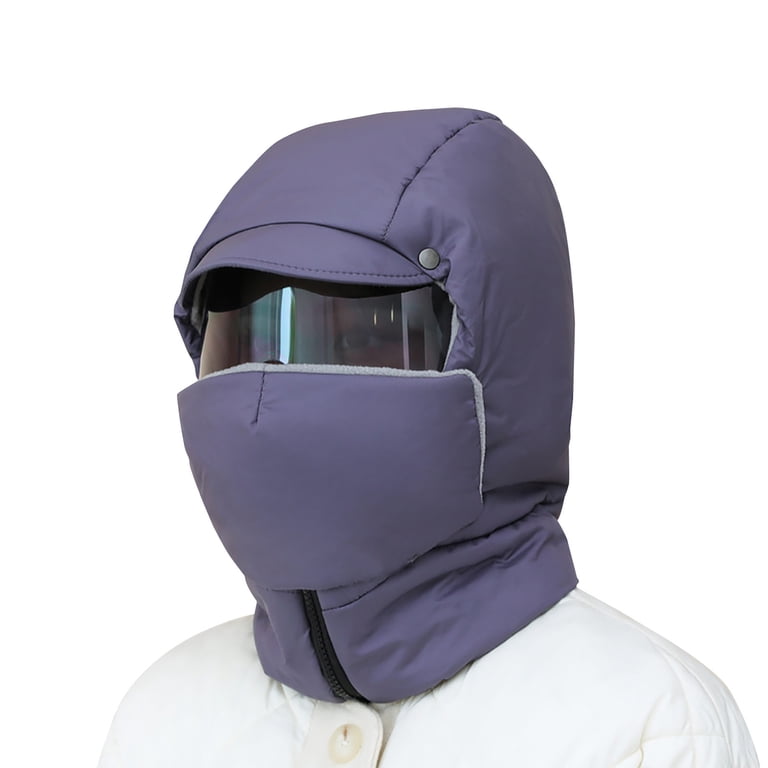 Windproof Thermal Balaclava Ski Mask Adjustable Unisex Winter Face Cover Uutvmp Winter Windproof Full Cover Balaclava with Glasses  main image 2