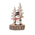 thumbnail image 1 of Uutvmp Wooden Christmas Table Decor, Tabletop Christmas Tree Desktop Ornament Table Top Decoration for Home Indoor Party Xmas Present, Snowman, 1 of 6