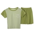 Uuwenda Casual Outfit Set For Boys Girls Toddler Short Sleeve Pajamas