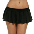 thumbnail image 1 of Uuwenda Women Skirts Sexy Pleated Mini Skirt Ruffle Lingerie For Black L, 1 of 8