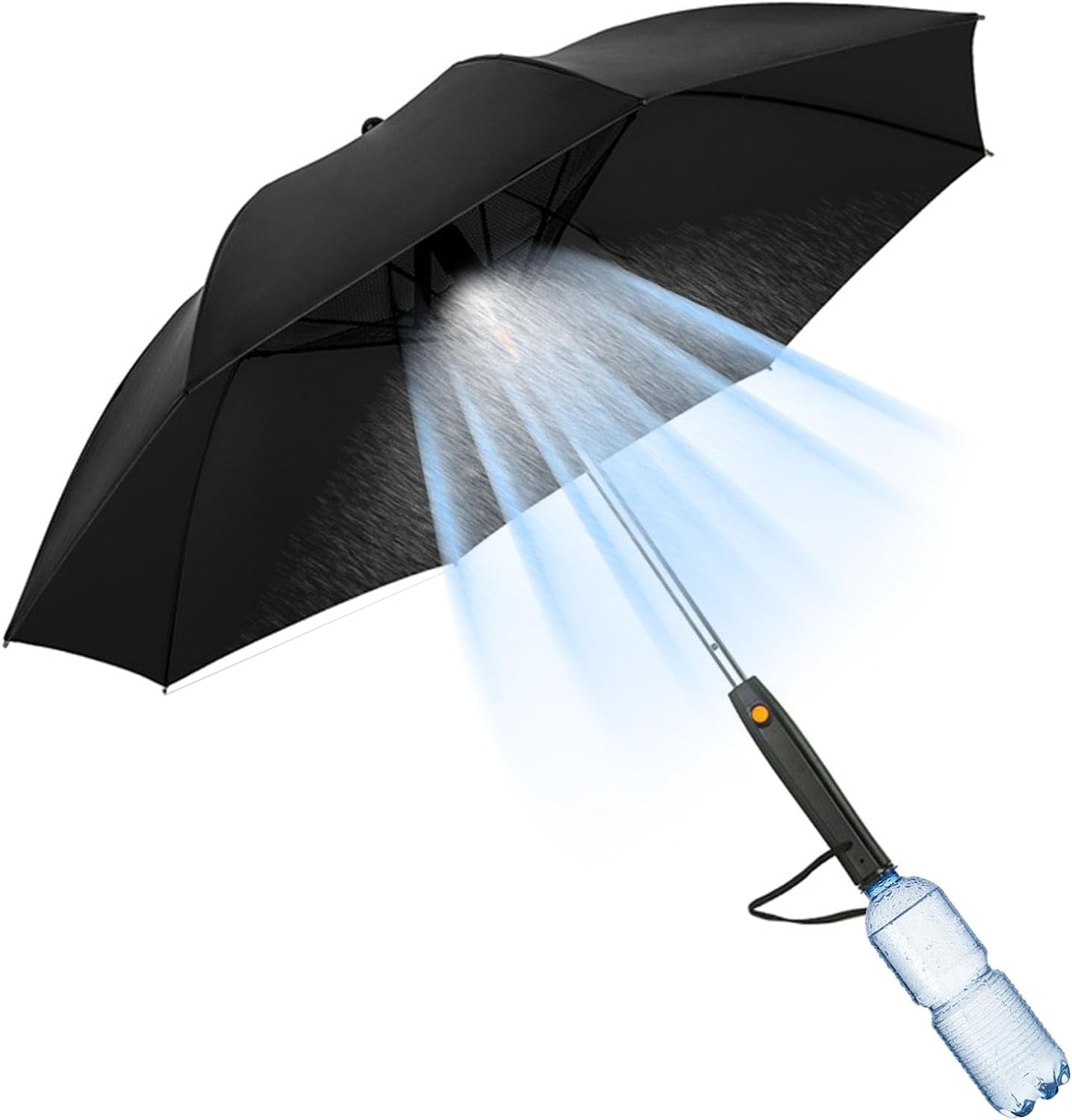 Uv Blocking Umbrella with Fan, 3 in 1 Umbrella with Fan and Mister, Sun Umbrella Uv Protection