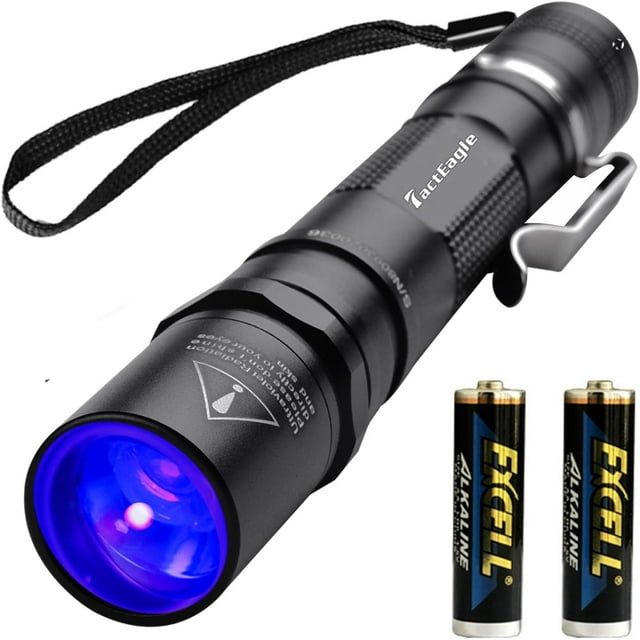 Uv Flashlight 365Nm Uv Light Blacklight UvaT2 Powered By 2* Aa Battery