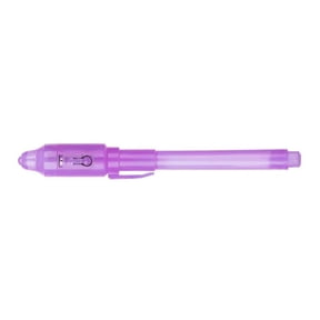 Uv Invisible Ink Pen (Secret Message Marker, Money Checker Tool), Uv Flashlight Integrated With Invisible Ink Pen Reveals Security, Multifunction Luminous Light Invisible Ink Pen(#E), By Meiiso