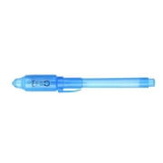 Uv Invisible Ink Pen Secret Message Marker, Money Checker Tool, Uv Flashlight Integrated With Invisible Ink Pen Reveals Security, Multifunction Luminous Light Invisible Ink Pen#B, By Meiiso