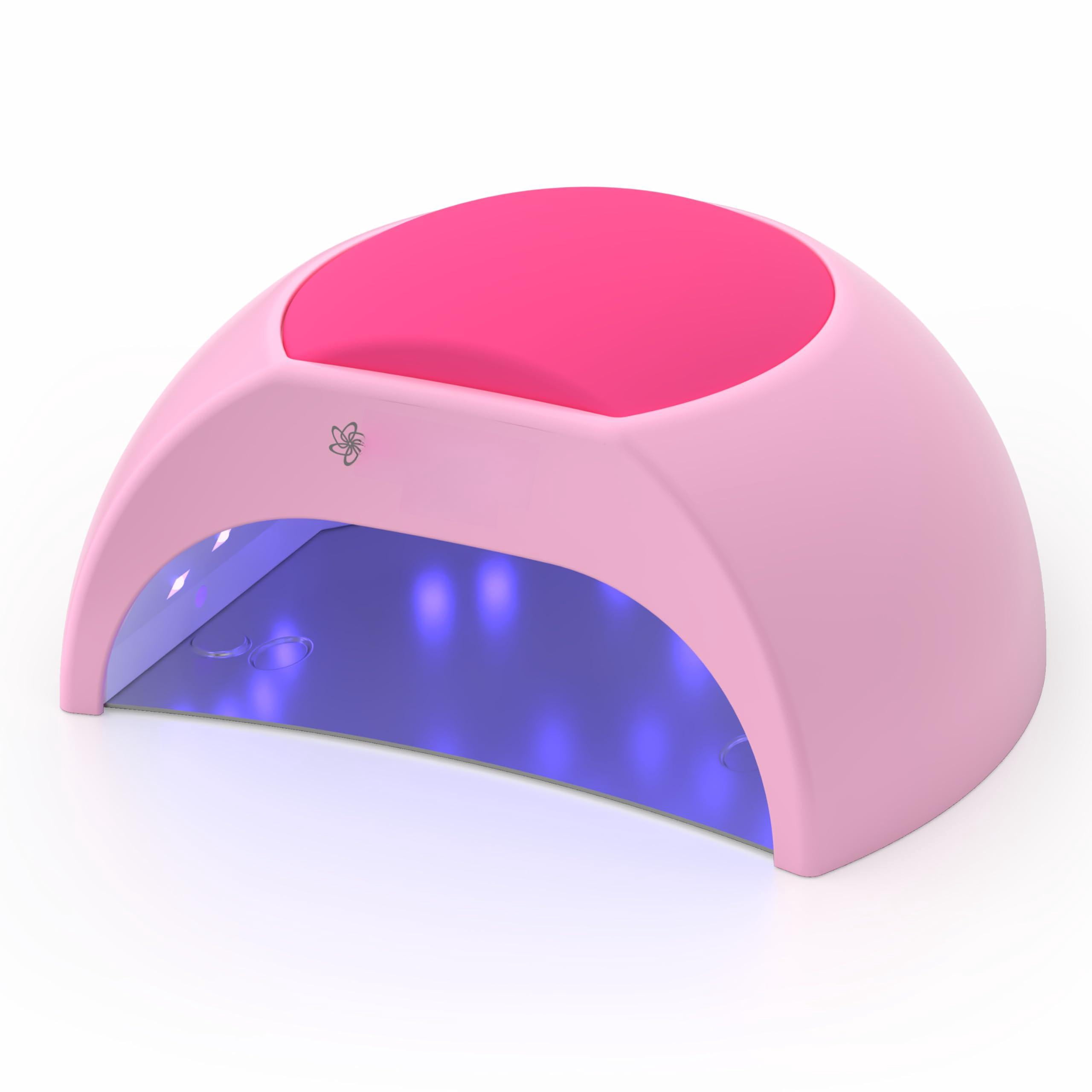 Uv Led Lamp With 4 Timer Settings  33 Leds Dryer Compatible All Gel Polish Auto Sensor Removable Base Sun2c Pink