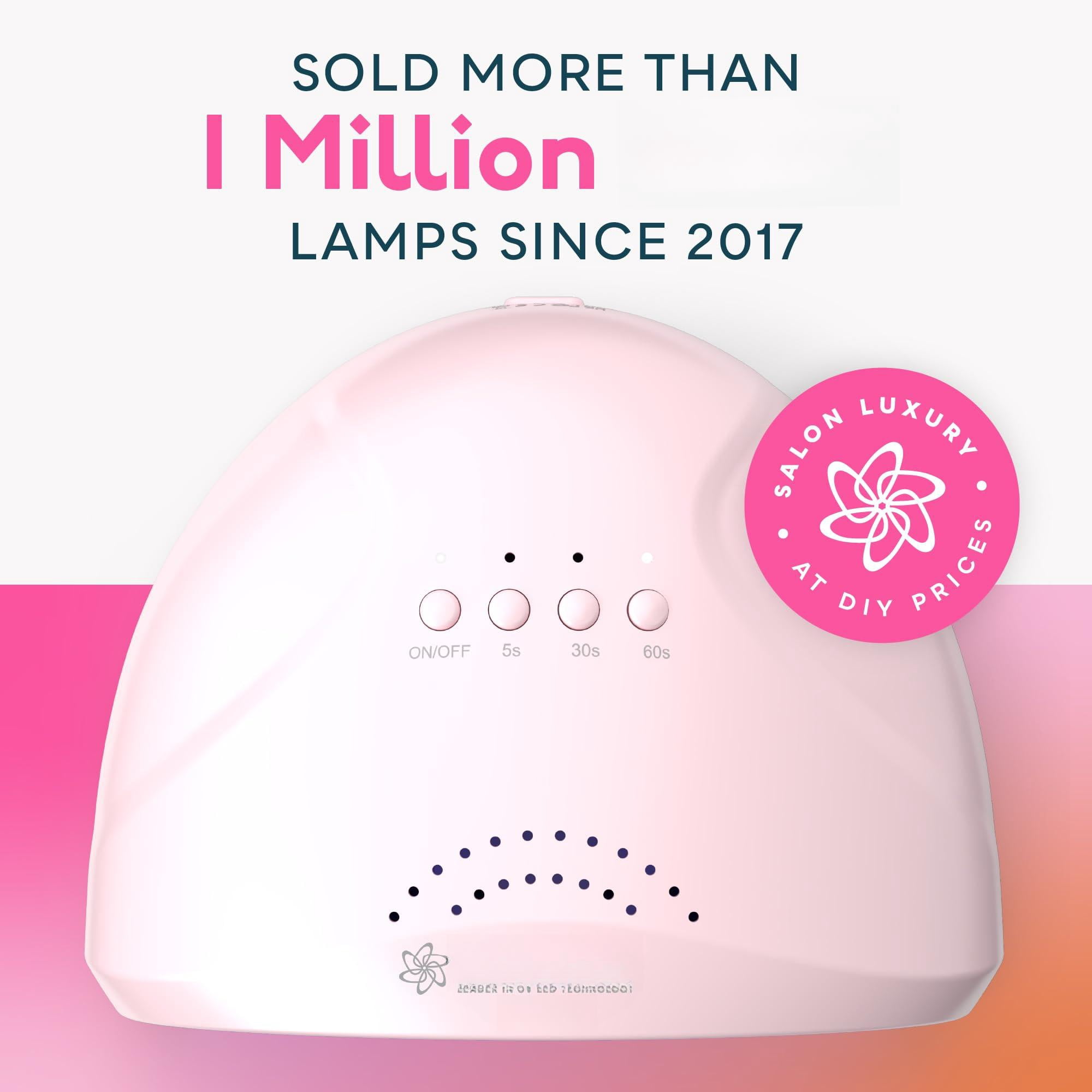 Uv Light For Gel Nails  Dryer Polish With 3 Timer Settings Professional Led Lamp Art Tools Auto Sensor Sunone Pink