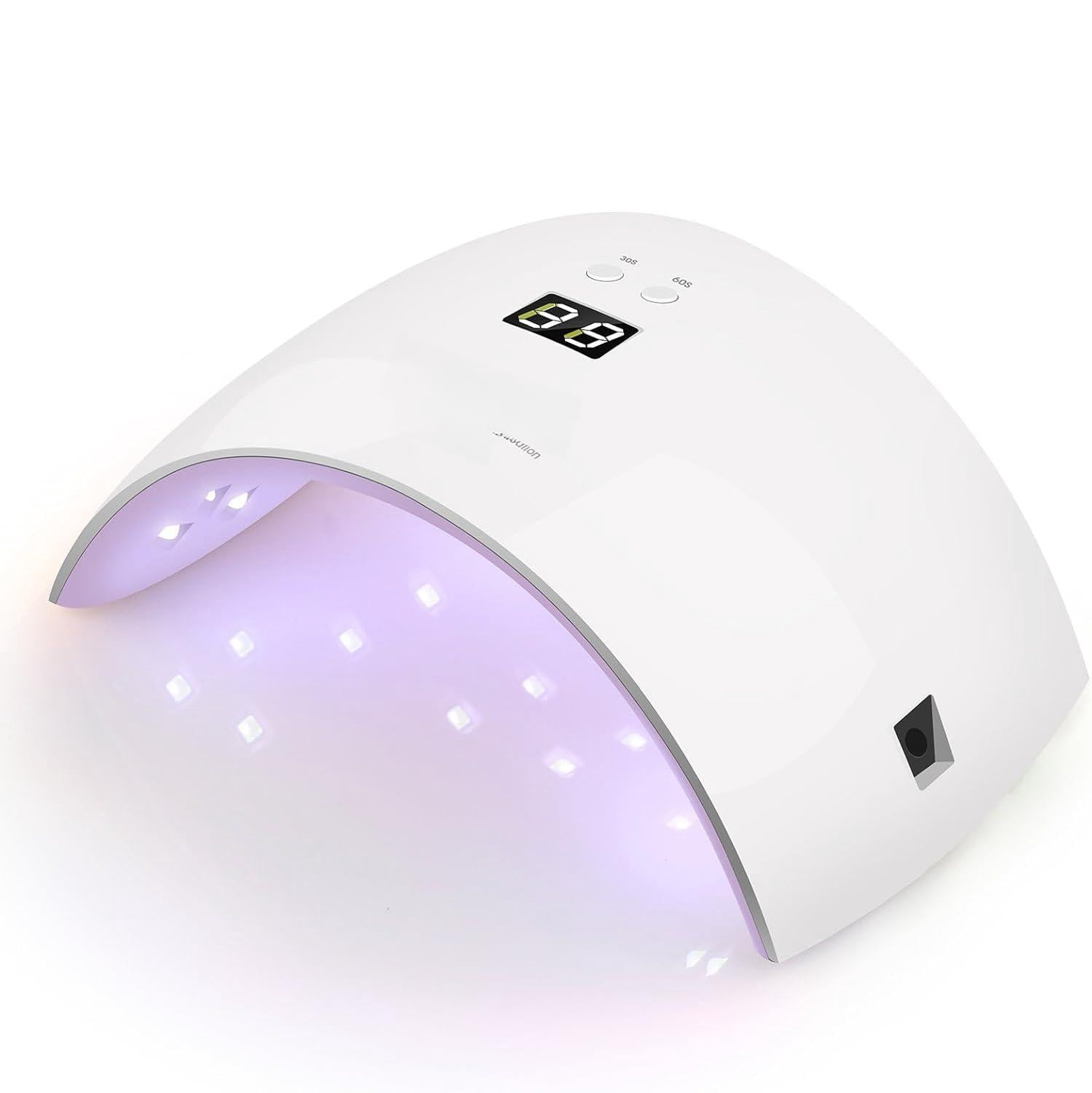 Uv Light For Nails  Dryer Gel Polish With Sensor 2 Timers And Display Sun9x Plus Lamp Pink