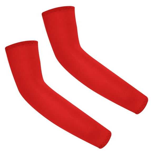 Uv Protection Arm Sleeves, Cooling Sports Sleeves for Outdoor Activities, Stretchable Sun Guard for Men and Women Wine Red