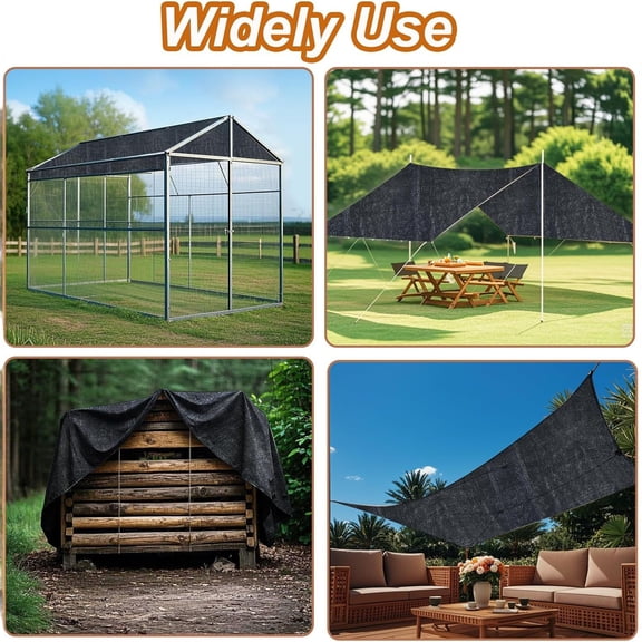 Uv Protection Chicken Coop Cover, 5M X 2M Mesh Net With 20 Elastic Ropes & 10M Line, Outdoor Garden Patio Plant Fencing Shade Cloth For Chicken Runs, Poultry Coops, Backyard