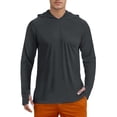thumbnail image 1 of Uv Protection Shirts for Men Upf 50+ Sun Protection Long Sleeve Tops Lightweight Water Shirts for Athletic Running Gym Workout, 1 of 5