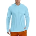 thumbnail image 1 of Uv Protection Shirts for Men Upf 50+ Sun Protection Long Sleeve Tops Lightweight Water Shirts for Athletic Running Gym Workout, 1 of 6