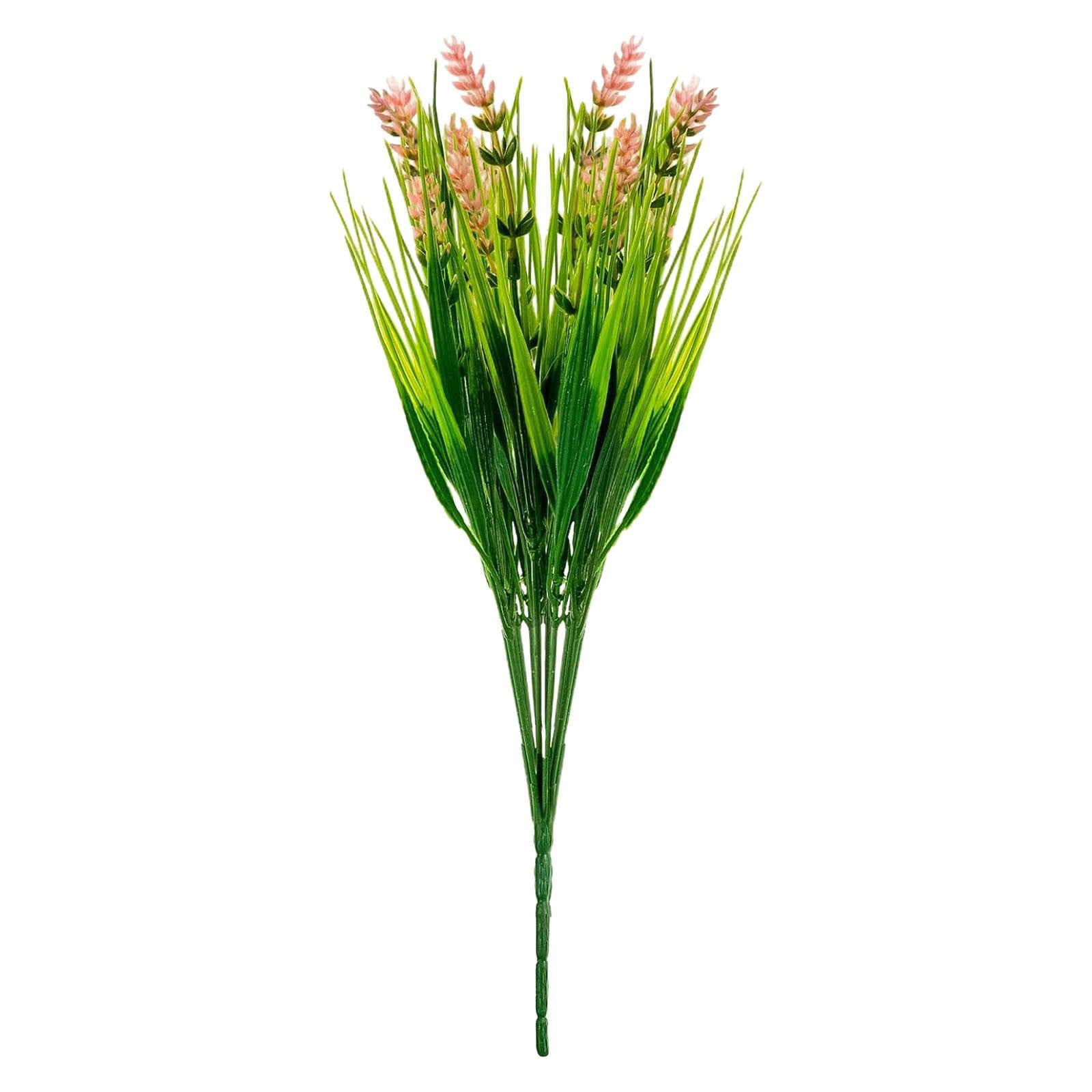 Uv Resistant Artificial Outdoor Flowers, Ongmies Lavender Green Plants Decoration Suitable for Windowsill Garden Terrace, A Bouquet of Artificial Flowers