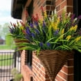 thumbnail image 1 of Uv Resistant Artificial Outdoor Flowers, Ongmies Lavender Green Plants Decoration Suitable for Windowsill Garden Terrace, A Bunch of Artificial Flowers * 20, 1 of 5