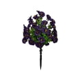 thumbnail image 1 of Uv Resistant Artificial Outdoor Flowers Purple Plastic Petunia Ground Plug, Outdoor Patio Decor Porch Arrangement, 1 of 7