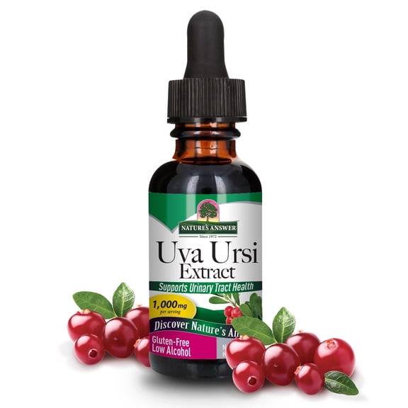 Natures Answer Uva Ursi Leaf Extract 1,000 mg, Traditional Urinary Tract Support, Low-Alcohol Herbal Liquid, 1 fl oz