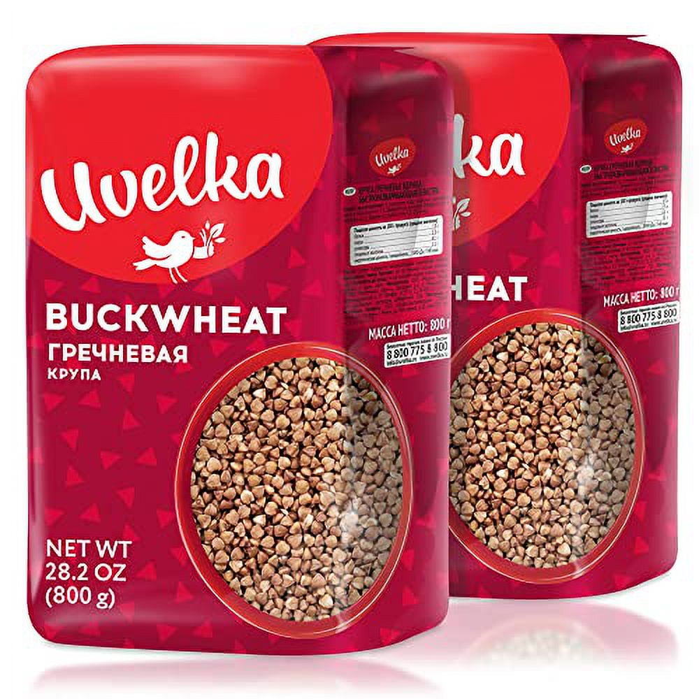 Uvelka Buckwheat Groats 800 Gram, Pack of 2