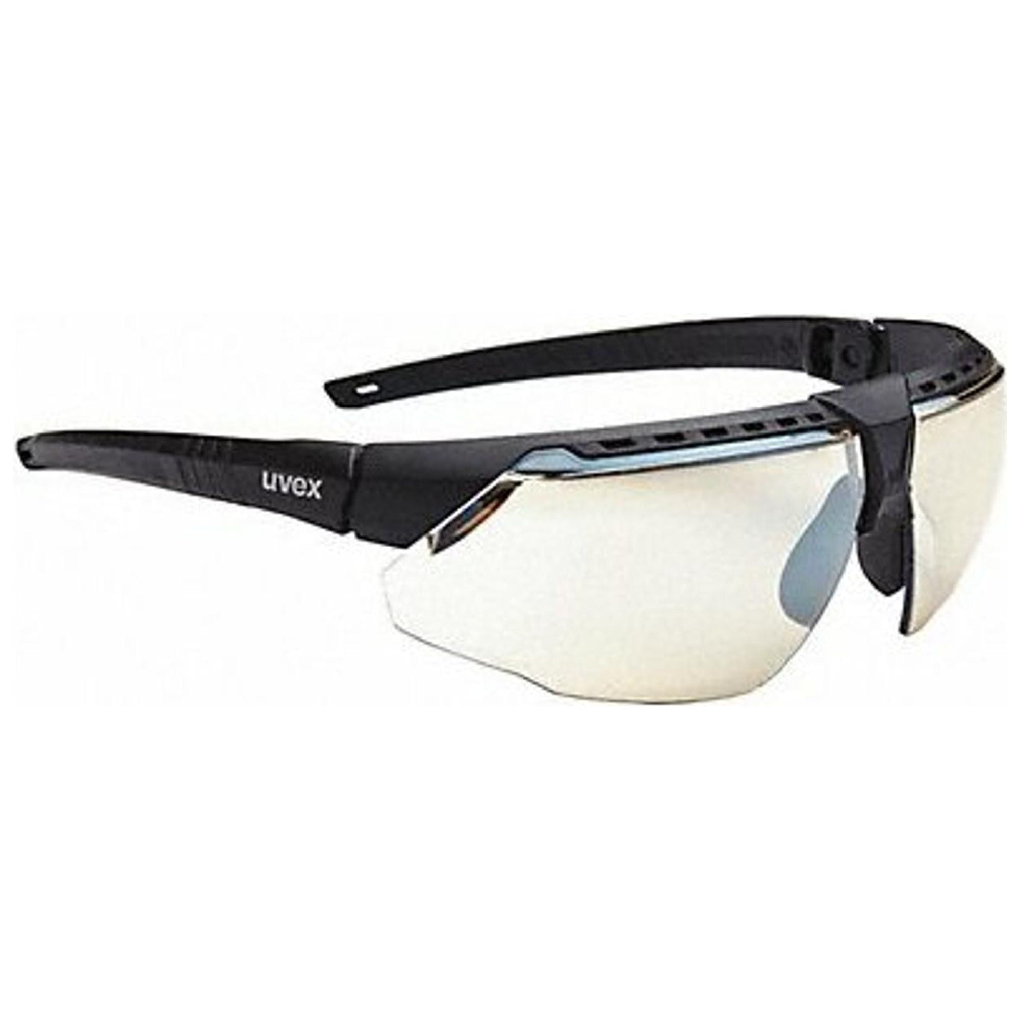 Uvex Avatar Safety Glasses S2854 Sct Reflect 50 Lens with Black Frame