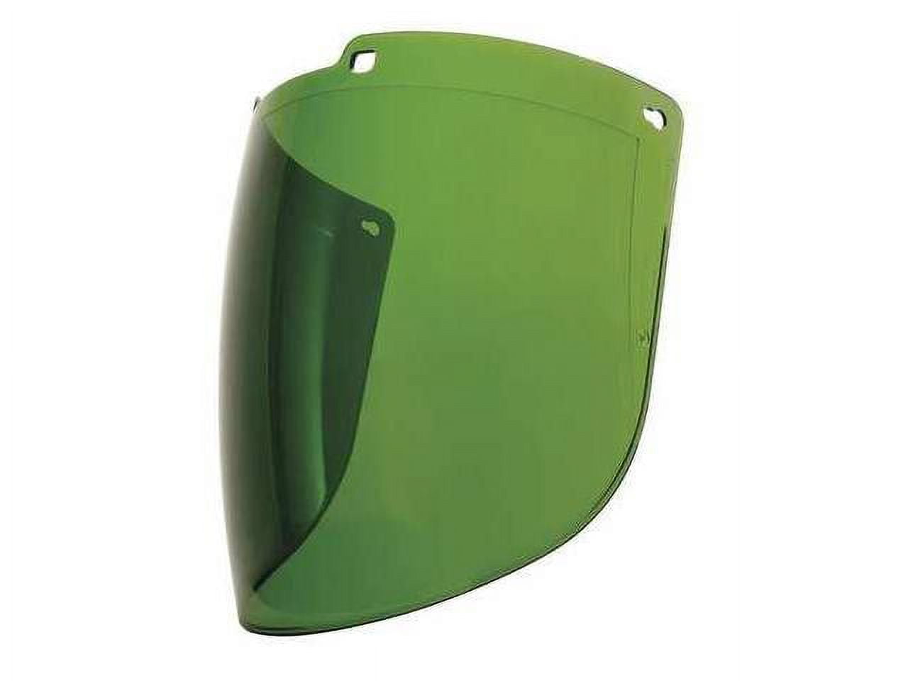 Uvex by Honeywell Turboshield 9" X 15 7/8" X 3/32" Green Shade 5 Uncoated Polycarbonate Faceshield For Use With Turboshield Headgear and Hardhat Adapter Only