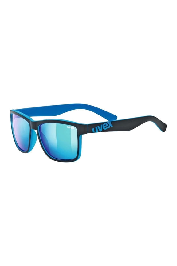 LGL 39 Sunglasses - Full UV Protection and Lightweight Comfort - Black Matte Blue / Mirrored Blue