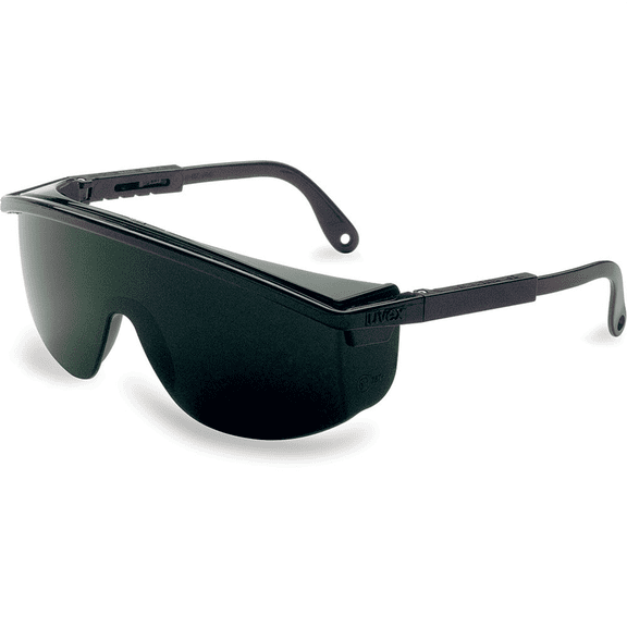 Uvex Astrospec 3000 Black Safety Glasses With Shade 5.0 Anti-Scratch/Hard Coat/Infra-Dura Lens - S1112