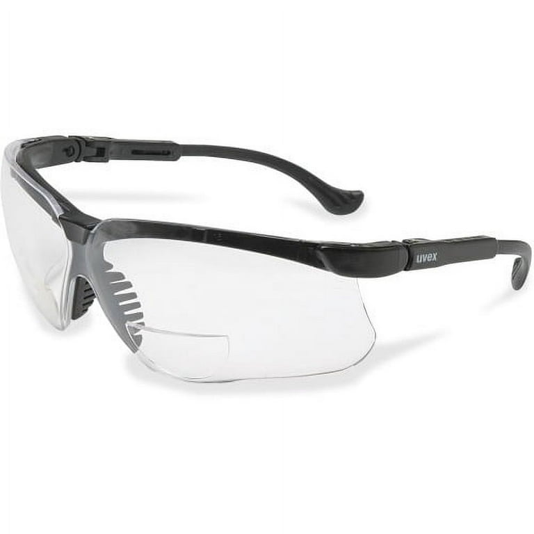 Uvex Safety Genesis 2 Magnifier Readers - Clear Lens - Black Frame - Scratch Resistant, Flexible, Padded, Adjustable Temple, Comfortable - 1 Each Uvex Safety Genesis 2 Magnifier Readers - Clear Lens - Black Frame - Scratch Resistant, Flexible, Padded, Adjustable Temple, Comfortable - 1 Each
