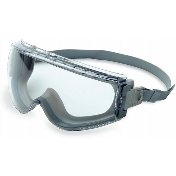 Uvex Stealth Safety Goggles With Clear Hydroshield Anti-Fog Lens, Grey Body & Ne