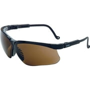 Uvex, UVXS3201, Safety Wraparound Safety Eyewear, 1 Each, Espresso Lens,Black Frame