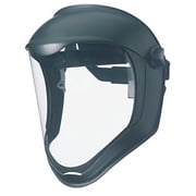 Uvex من Honeywell S8500 Bionic Face Shields ، غير مصقول ، ClearBlack Matte