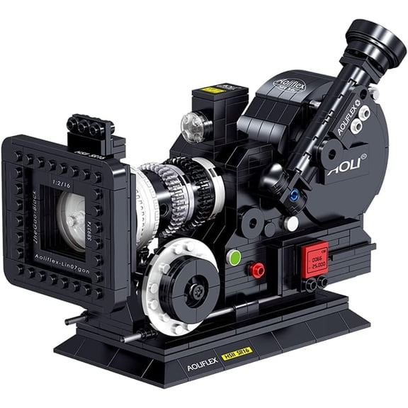 Uvini Building Blocks Camera, DIY STEM Toys, Building Construction Brick Set Best Gift for Adult, Teens, Collectible Model Old Style Retro Camera to Build 608pcs