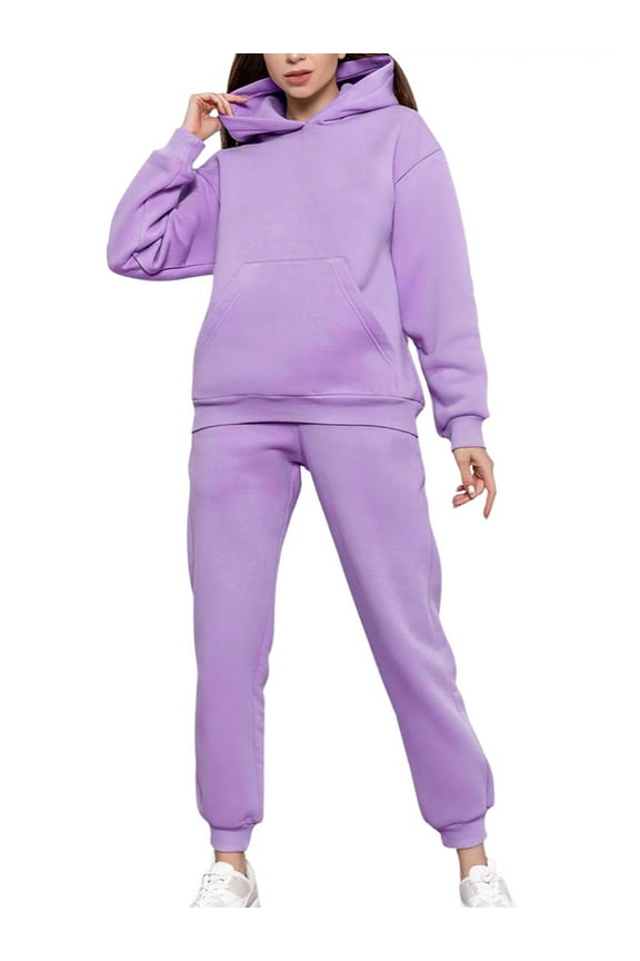 by Women's Hoodie Tracksuit Casual Sweat suit Jogger Set with Pockets, (2 Piece Set)