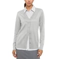 thumbnail image 1 of Uvplove Women Long Sleeve Soft Basic Knit Cardigan Sweater,Light gray,S-3XL, 1 of 13