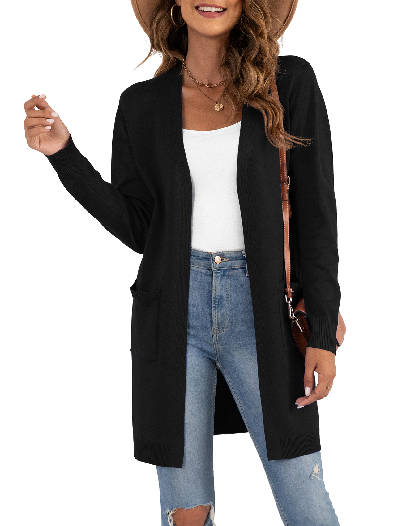 Women's Cardigan Sweater Casual Long Coat Jacket - Walmart.com