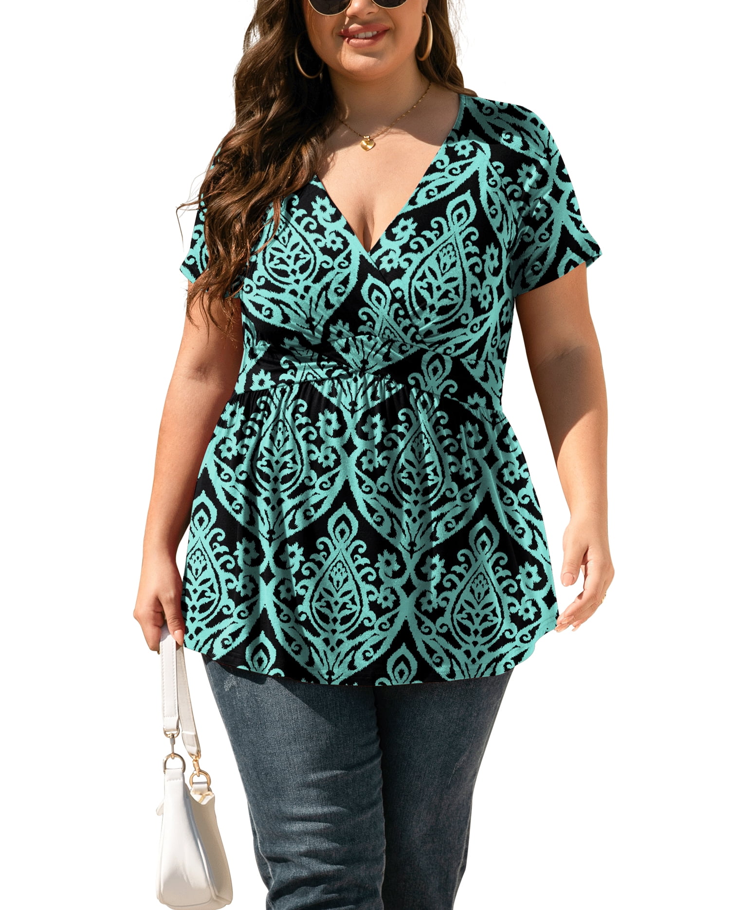 Curvy womens tops hotsell