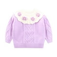 Uvwlwu Baby Girl Sweater Toddler Boys Winter Long Sleeve Flower