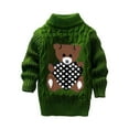 Uvwlwu Baby Girl Sweater Toddler Kids Solid Cartoon Print Knit Pullover