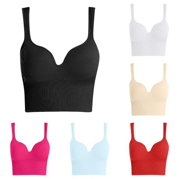 Uvwlwu Wireless Jelly Bras for Women, Womens Front Closure Bra Racerback Plus Size Unlined Underwire Full Coverage Bras