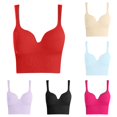 thumbnail image 1 of Uvwlwu Wireless Jelly Bras for Women, Womens Front Closure Bra Racerback Plus Size Unlined Underwire Full Coverage Bras, 1 of 6