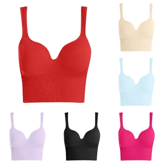 Uvwlwu Wireless Jelly Bras for Women, Womens Front Closure Bra Racerback Plus Size Unlined Underwire Full Coverage Bras