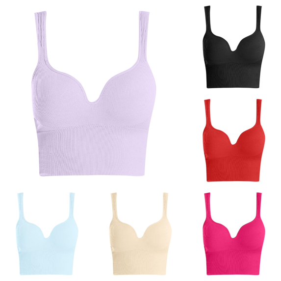 Uvwlwu Wireless Jelly Bras for Women, Womens Front Closure Bra Racerback Plus Size Unlined Underwire Full Coverage Bras